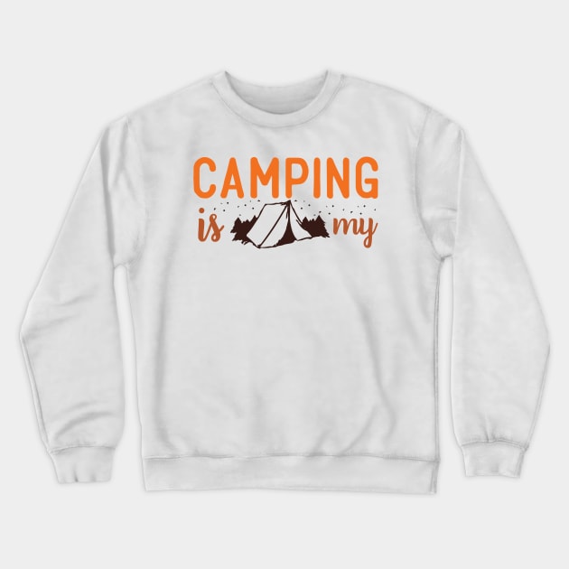 CAMPING Crewneck Sweatshirt by Creative Has